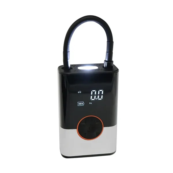 USB Chargeable portable tire inflator. High-Pressure Air Inflation Tube. Lighting/SOS Rescue... from ASI 63698 Justin Case®