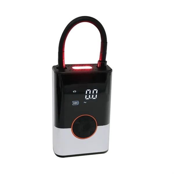 USB Chargeable portable tire inflator. High-Pressure Air Inflation Tube. Lighting/SOS Rescue... from ASI 63698 Justin Case®