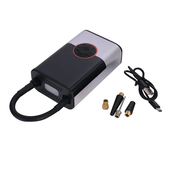 USB Chargeable portable tire inflator. High-Pressure Air Inflation Tube. Lighting/SOS Rescue... from ASI 63698 Justin Case®
