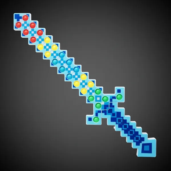Blue pixel sword with LED lights.... from ASI 42016 Brighter Promotions Inc