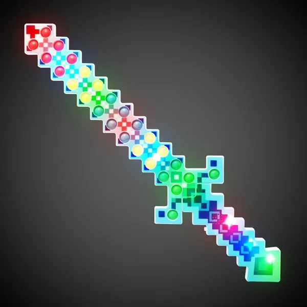Blue pixel sword with LED lights.... from ASI 42016 Brighter Promotions Inc