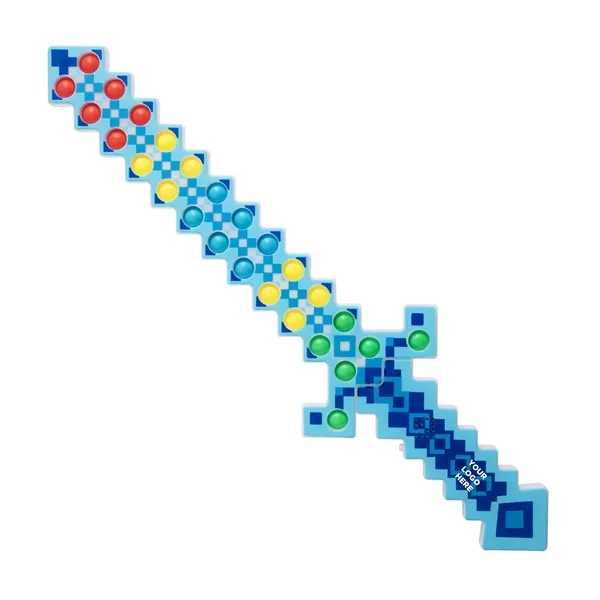 Blue pixel sword with LED lights.... from ASI 42016 Brighter Promotions Inc