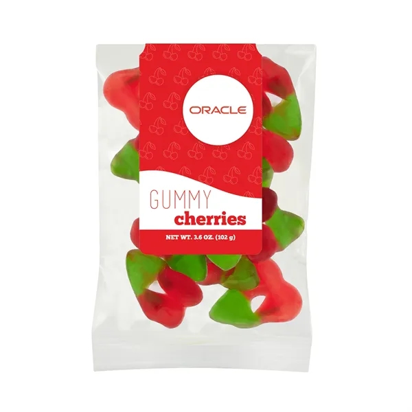 3.6oz bag of gummy cherries.... from ASI 71685 Midnite Snax®