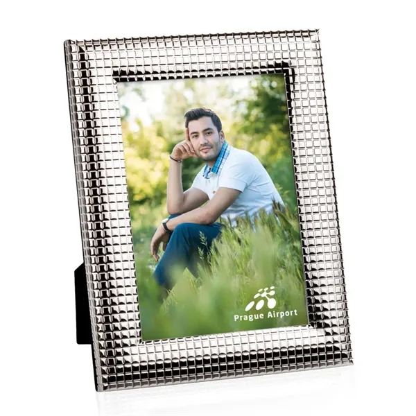 Bright silver metal with texture frame.... from ASI 84592 St Regis Group