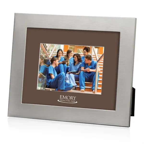 Banks Frame - Brushed Silver/Crimson 5"x7"... from ASI 84592 St Regis Group