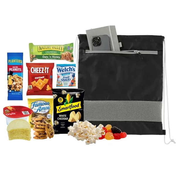 Recycled Drawstring Bag with Snacks... from ASI 89971 Stuff A Mug