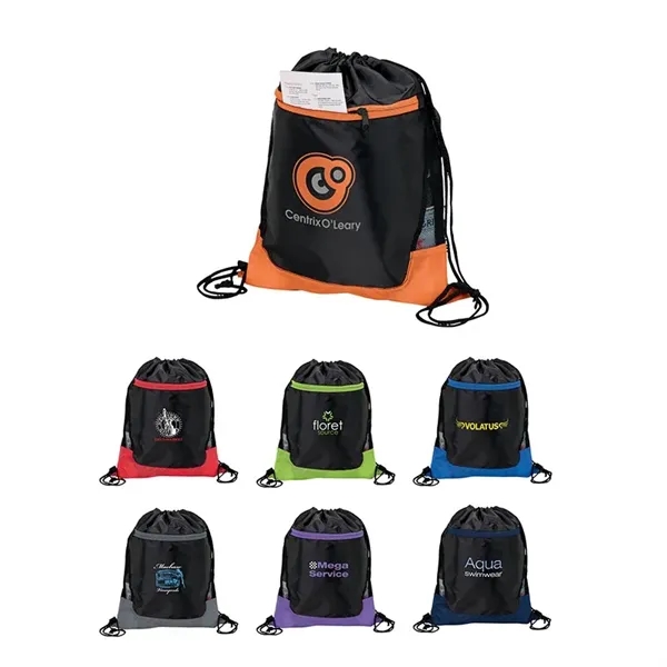 0.19" x 17.75" x 14" Clermont sport bag with front pocket... from ASI 67866 Logomark/Valumark / Valumark™