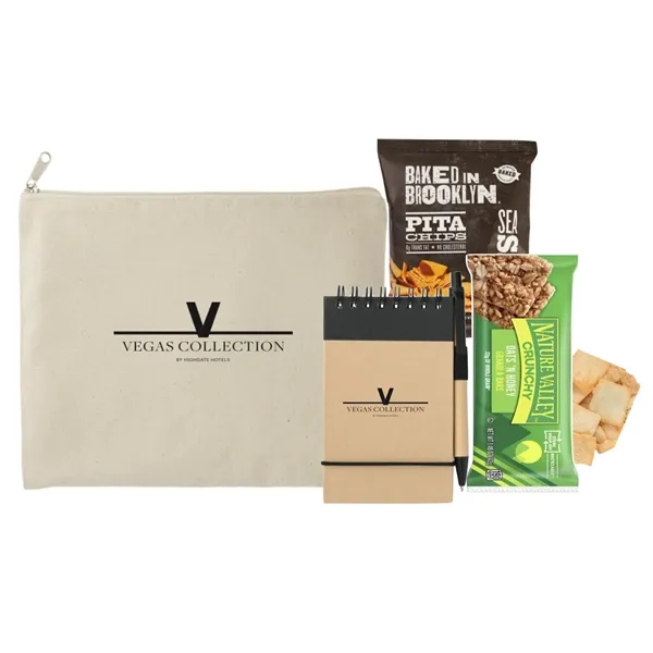 Organic Pouch with Notepad and Snacks... from ASI 89971 Stuff A Mug