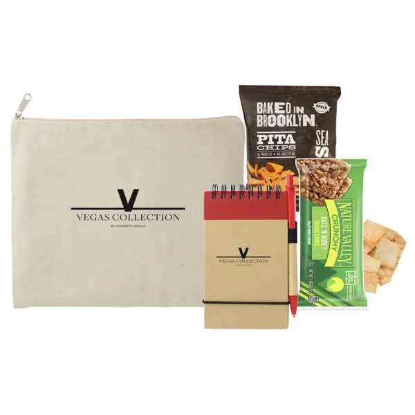 Organic Pouch with Notepad and Snacks... from ASI 89971 Stuff A Mug
