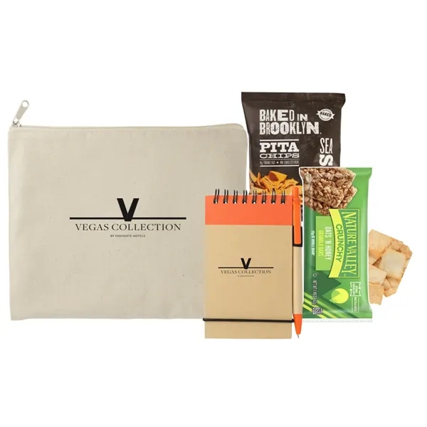 Organic Pouch with Notepad and Snacks... from ASI 89971 Stuff A Mug