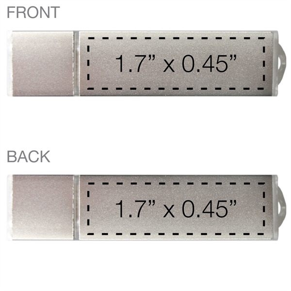 USB flash drive with chic metal finish.... from ASI 62124 iClick, Inc. / iClick®
