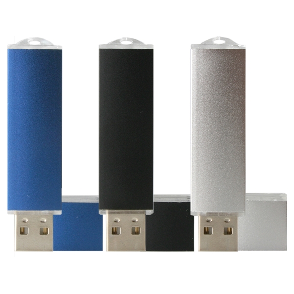USB flash drive with chic metal finish.... from ASI 62124 iClick, Inc. / iClick®