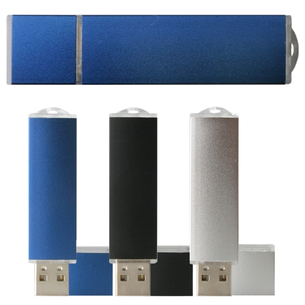 USB flash drive with chic metal finish.... from ASI 62124 iClick, Inc. / iClick®