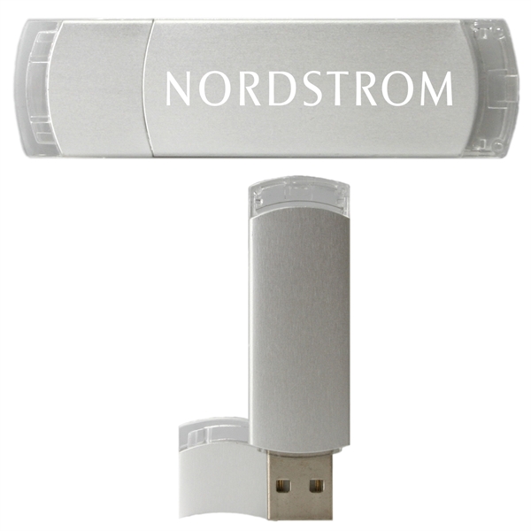 USB flash drive with a body of sleek, brushed aluminum.... from ASI 62124 iClick, Inc. / iClick®