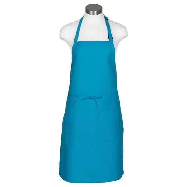 Customizable extra-long butcher apron with center divided patch pockets, a neck... from ASI 36558 Aprons, Etc.