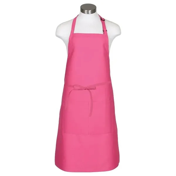 Customizable extra-long butcher apron with center divided patch pockets, a neck... from ASI 36558 Aprons, Etc.