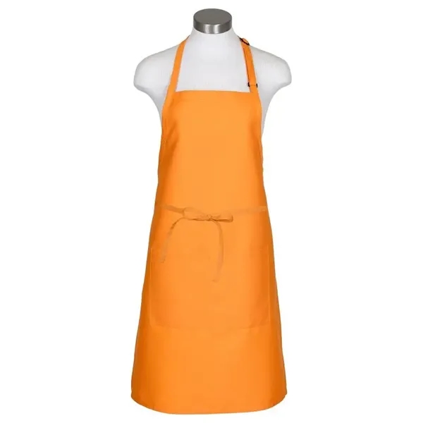 Customizable extra-long butcher apron with center divided patch pockets, a neck... from ASI 36558 Aprons, Etc.