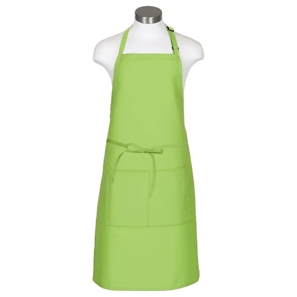 Customizable extra-long butcher apron with center divided patch pockets, a neck... from ASI 36558 Aprons, Etc.