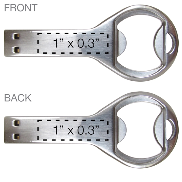 Aluminum bottle opener and USB flash drive in one.... from ASI 62124 iClick, Inc. / iClick®