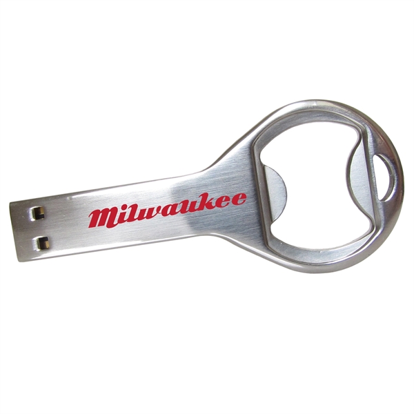 Aluminum bottle opener and USB flash drive in one.... from ASI 62124 iClick, Inc. / iClick®