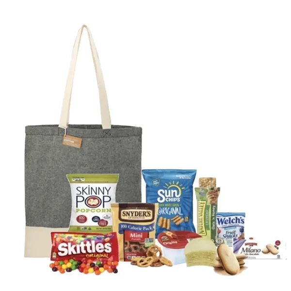 Snacks with Recycled Tote Bag... from ASI 89971 Stuff A Mug