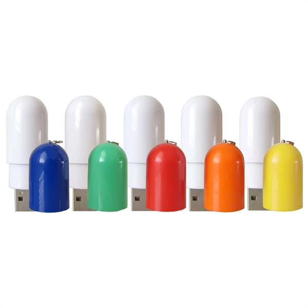 Pill shape USB flash drive... from ASI 62124 iClick, Inc. / iClick®