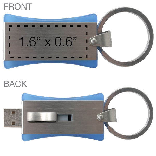 USB flash drive with oversized keyring.... from ASI 62124 iClick, Inc. / iClick®