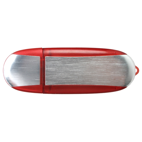 Brushed aluminum and plastic USB Drive... from ASI 62124 iClick, Inc. / iClick®