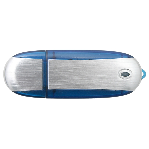 Brushed aluminum and plastic USB Drive... from ASI 62124 iClick, Inc. / iClick®