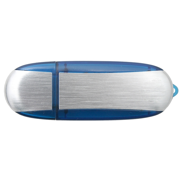 Brushed aluminum and plastic USB Drive... from ASI 62124 iClick, Inc. / iClick®