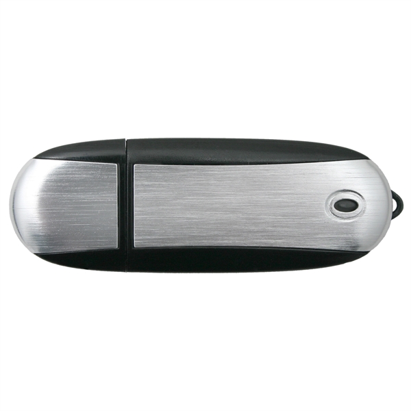 Brushed aluminum and plastic USB Drive... from ASI 62124 iClick, Inc. / iClick®