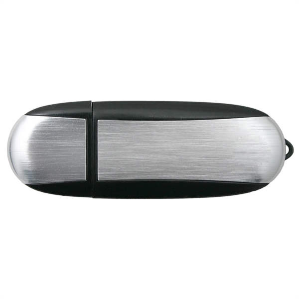 Brushed aluminum and plastic USB Drive... from ASI 62124 iClick, Inc. / iClick®
