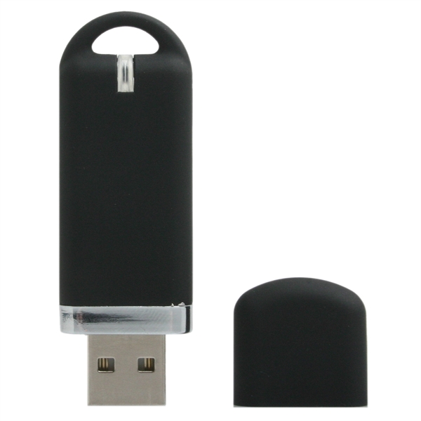Smooth Plastic USB Drive with a cap and loop for attaching... from ASI 62124 iClick, Inc. / iClick®