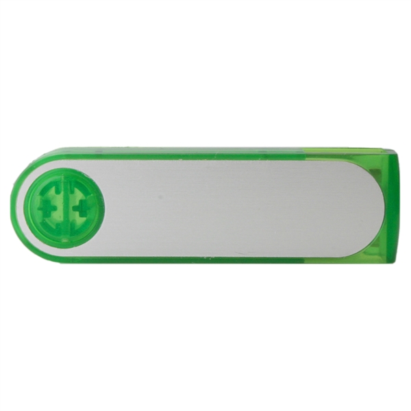 Colorful transparent USB flash drives with a swivel closure... from ASI 62124 iClick, Inc. / iClick®