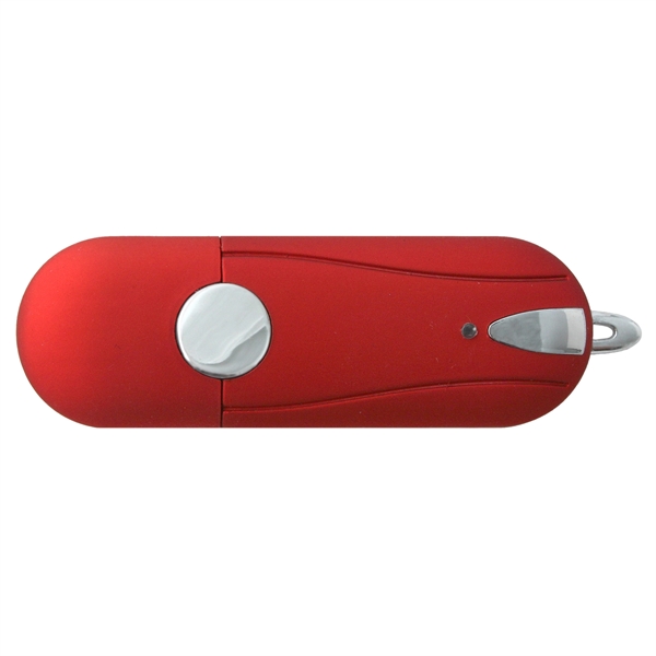 Plastic USB flash drive with chrome accents.... from ASI 62124 iClick, Inc. / iClick®