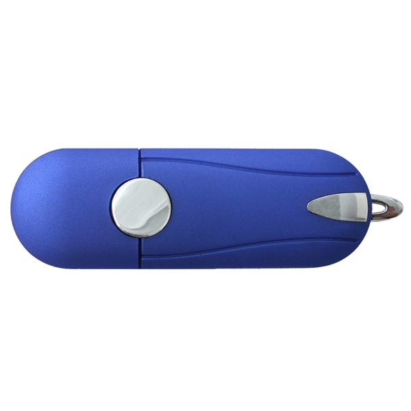 Plastic USB flash drive with chrome accents.... from ASI 62124 iClick, Inc. / iClick®