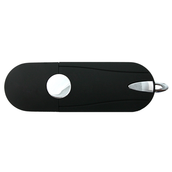 Plastic USB flash drive with chrome accents.... from ASI 62124 iClick, Inc. / iClick®