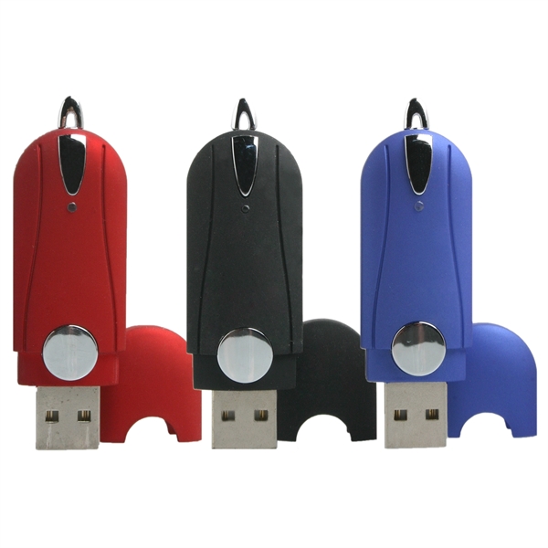 Plastic USB flash drive with chrome accents.... from ASI 62124 iClick, Inc. / iClick®