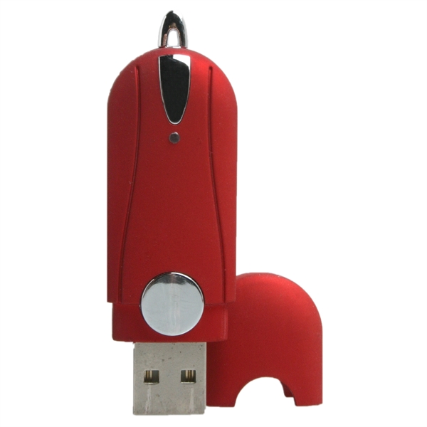 Plastic USB flash drive with chrome accents.... from ASI 62124 iClick, Inc. / iClick®