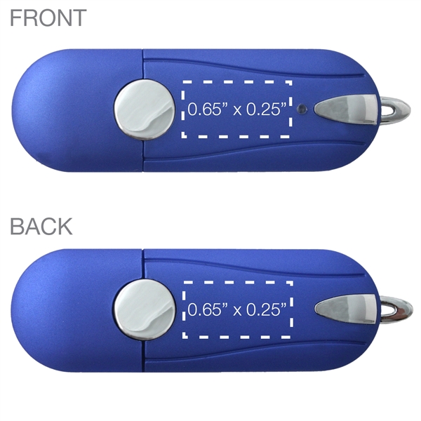 Plastic USB flash drive with chrome accents.... from ASI 62124 iClick, Inc. / iClick®
