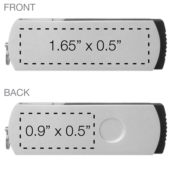 USB flash drive with large imprint area.... from ASI 62124 iClick, Inc. / iClick®