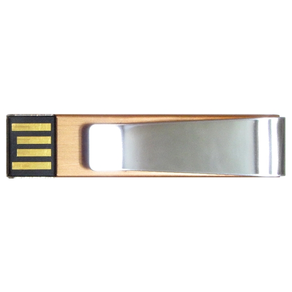 Aluminum USB flash drive and paper clip... from ASI 62124 iClick, Inc. / iClick®