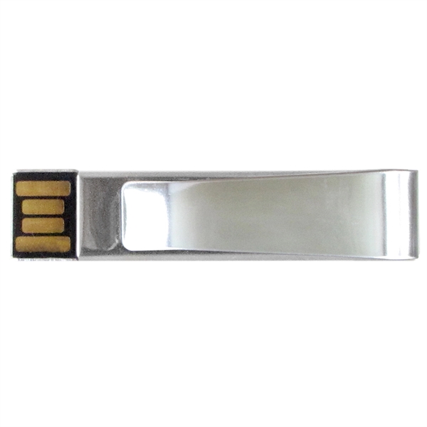 Aluminum USB flash drive and paper clip... from ASI 62124 iClick, Inc. / iClick®