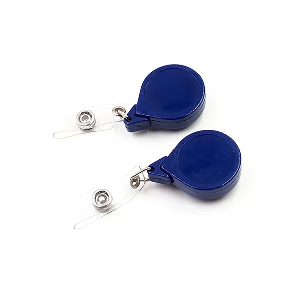 Retractable drop shape badge reel with epoxy dome on 1 location... from ASI 37218 Athena Promo (tm)