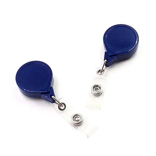 Retractable drop shape badge reel with epoxy dome on 1 location... from ASI 37218 Athena Promo (tm)