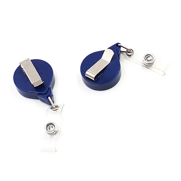 Retractable drop shape badge reel with epoxy dome on 1 location... from ASI 37218 Athena Promo (tm)