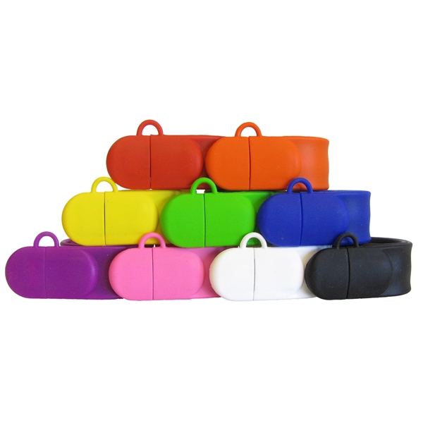 USB Drive and Slap Bracelet Wristband in-one!... from ASI 62124 iClick, Inc. / iClick®