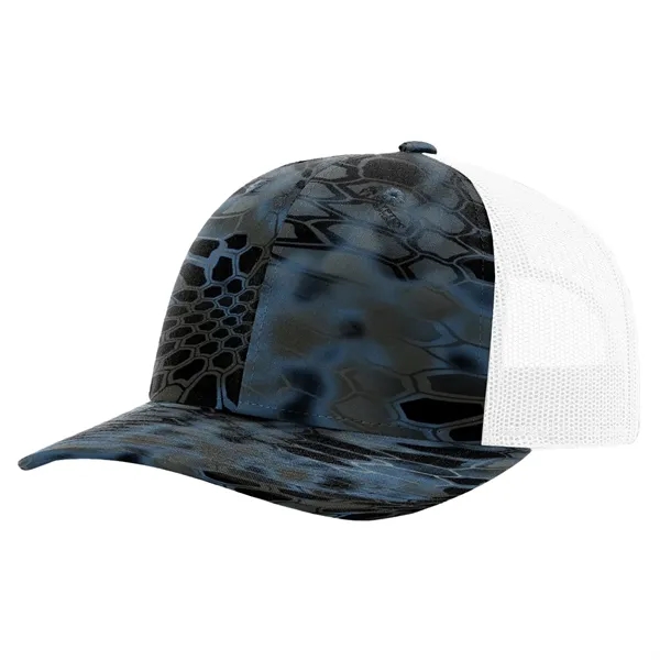 Six-panel Richardson 112P snapback polyester and cotton snapback trucker cap.... from ASI 74601 Calico