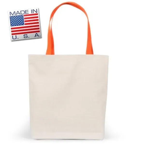 Natural canvas mini me gusset tote bag.... from ASI 66230 Landes Inc