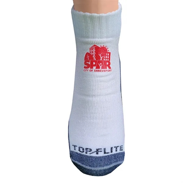 Quarter top socks with moisture wicking properties, full cushion, arch support,... from ASI 90160 Suntex Industries